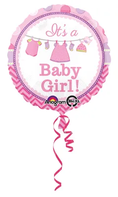 Zdjęcie produktu dla Amscan 3090901, Zabawka - balon, Folia, Różowy, Biały, Okrągły, 430 mm, 430 mm