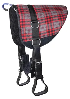 Immagine prodotto di Sella da equitazione senza sellatura, colore grigio/rosso, modello WB di Waldhausen