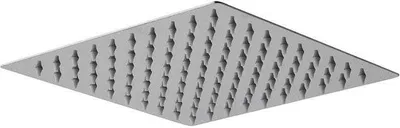 Produktbild von Verchromte quadratische Kopfbrause aus Edelstahl, 20×20 cm