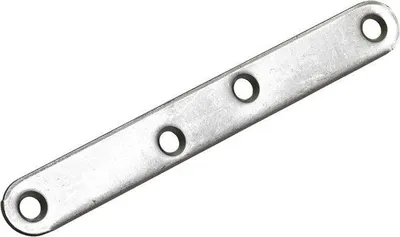 Produktbild von HETTICH Montagewinkel Edelstahl matt, L. 120 mm x B. 15 mm x H. 0,2 cm