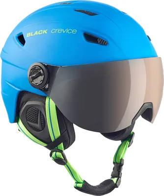 Produktbild von BLACK CREVICE Ski- & Snowboardhelm mit Visier - SILVRETTA | Farbe: Blau/Grün | Größe: S (55-56 cm)