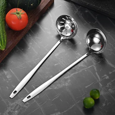 Imagen del producto de Cucharones de acero inoxidable, juego de 2 piezas, para la cocina