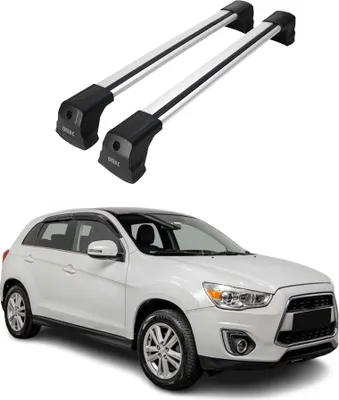 Produktbild von Dachträger Grundtäger für Mitsubishi ASX 2010-2023 75kg Aluminium Silber 2x