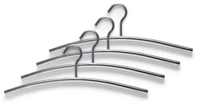 Produktbild von Zeller Kleiderbügel, 4-er Set, Edelstahl 43,5x15