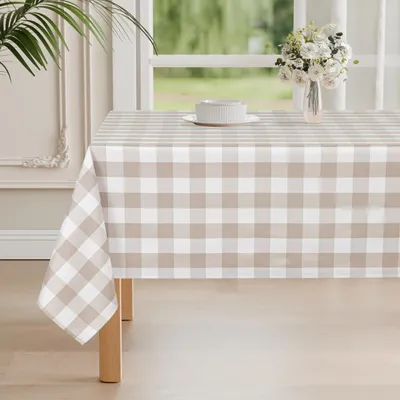 Obrázok produktu pre Nepremokavé obrusy, 140 x 240 cm, farby: khaki a biela