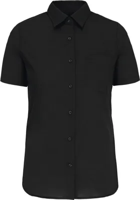 Produktbild von Kariban Damen Popelinebluse Kurzarm