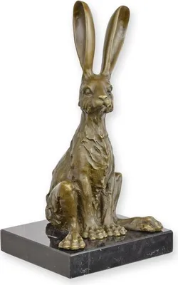 Productafbeelding van A Bronze Sculpture Of A Sitting Hare