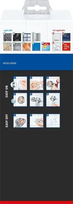 Produktbild von Toilettenbürste Klaam Wandmontage inkl. Klebelösung Packung mit 8 Stück