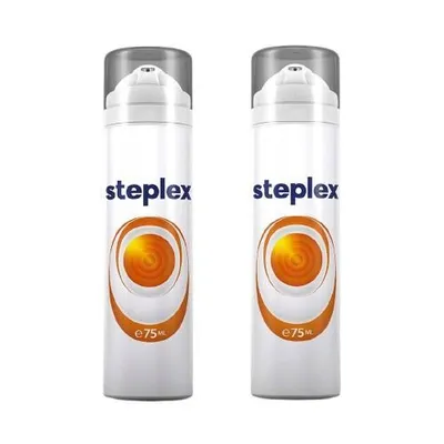 Two cans of Steplex cream are shown side-by-side against a white background.
