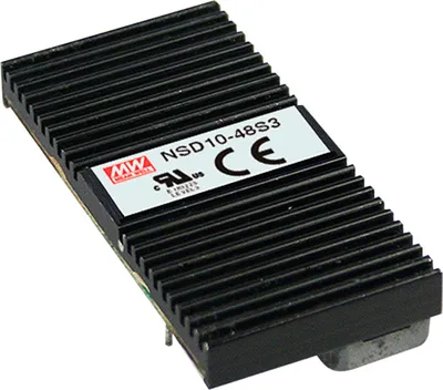 Produktbild von MEANWELL NSD10-48S9, DC DC-Wandler, offen, 22-72V: +9V 1100mA