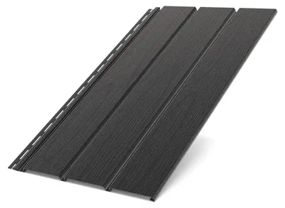 Produktbild von BRYZA Dachuntersichtplatte Vollkunststoff, Länge 3M, Breite 305 mm, Schwarz RAL 9005