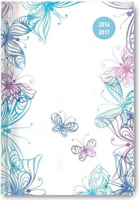 Produktbild von Collegetimer A5 Butterflies 2016/2017
