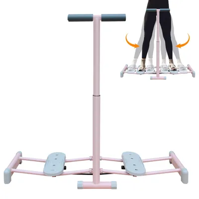 Immagine prodotto di Skitrainer pieghevole per uso domestico – Simulatore di sci e dispositivo per il pavimento pelvico con maniglia regolabile in 4 posizioni, attrezzo per l'allenamento di gambe e glutei, cyclette per uso domestico