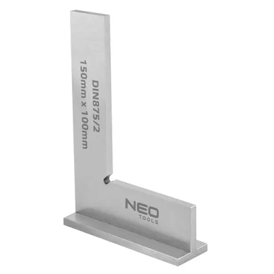 Produktbild von NEO TOOLS Winkeleisen mit Sockel DIN875/2, 150x100mm, Winkelbestimmung, gehärteter Kohlenstoffstahl