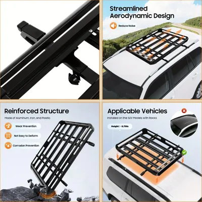 Produktbild von Dachträger - Dachträger - Dachgleiter - Autodachträger - Gepäckträger - Verstellbar, 100-135 cm
