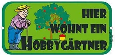 Produktbild von Türschild - Hier wohnt ein Hobbygärtner - 308282
