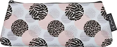 Produktbild von Herlitz Animal Glam, Weiches Federmäppchen, Polyester, Schwarz, Grau, Pink, Muster, Reißverschluss, Mädchen