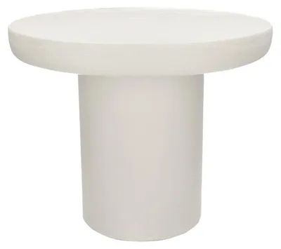 Obrázok produktu pre Konferenčný stolík Pomax Piastro, biela farba, priemer 50 cm, výška 40 cm