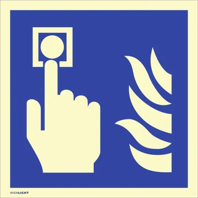 Produktbild von Dreifke® Schild Hausalarm Brandmelder, Kunststoff, langnachleuchtend, 160-mcd...