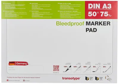 Immagine prodotto di tampone per pennarelli Transotype - 75 g/m² - DIN A3 - 50 blocchi