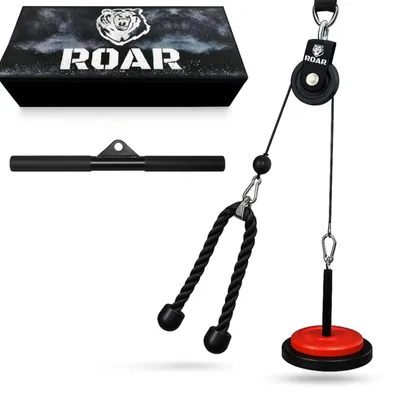 Productafbeelding van hefkatrolsysteem, dubbele kabelmachine met verbeterde laadpin voor triceps, biceps, rug, onderarm, schouder - fitnessapparatuur voor thuis