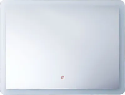 Produktbild von BELIANI Wandspiegel 80 x 60 cm Rechteckig mit LED Beleuchtung Antibeschlagsystem Touch Sensor-Schalter Modern