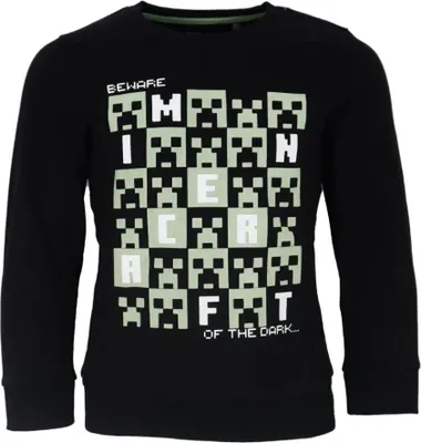 Produktbild von Minecraft of the Dark Kinder Jungen Pulli Pullover Sweater – Schwarz / 116