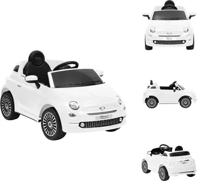 Produktbild von vidaXL Kinder-Elektroauto Fiat 500 Weiß -  Lauflernwagen & Rutsch- & Tretfahrzeuge
