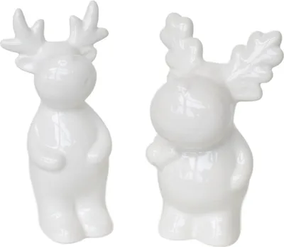 Immagine prodotto di Cameriere in Vetroceramica bianca da 11 e 13 cm, set da 2