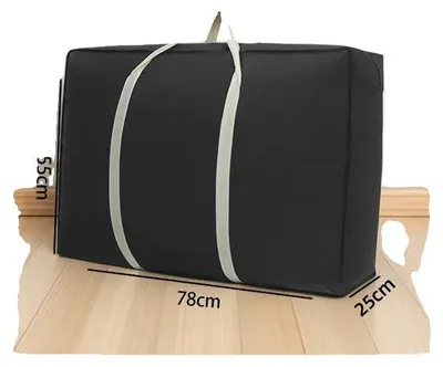 Image de Sac de rangement, imperméable, grande capacité, noir - 78 x 55