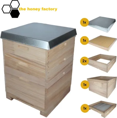Produktbild von Dadant 12 US Bienenbeute SET (Bausatz) Paulownia Holz "DIE MODERNE" Imkerei