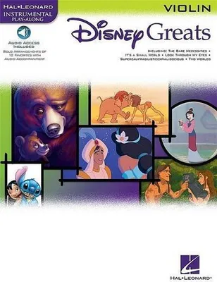 Produktbild von Disney Greats - Instrumental Play-Alongs for Violin (Book/Online Audio)