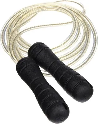 Immagine prodotto di Corda per saltare in nylon - bianca - 8 mm - AT828 con impugnatura