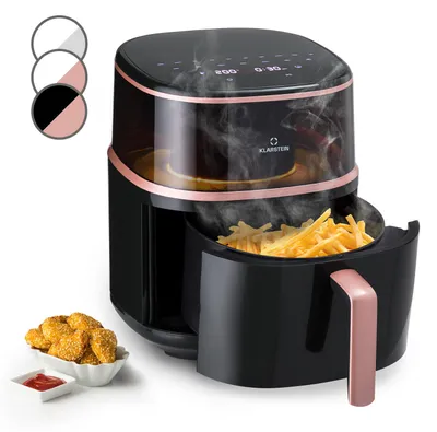Zdjęcie produktu dla Klarstein Frytkownica beztłuszczowa, XL Air Fryer do smażenia, Frytkownica z funkcją parową, Wybór temperatury i 16 programów, Frytkownica bez oleju 1500 W, 7,5 litra