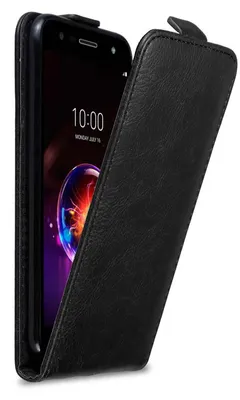 Produktbild von Cadorabo Hülle für LG X POWER 3 Schutz Hülle in Schwarz Flip Etui Handyhülle Case Cover