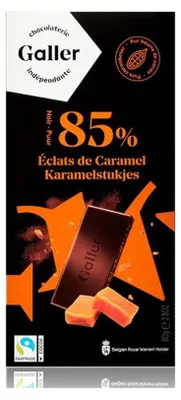 Produktbild von Schokoladentafel Galler Noir Eclats De Caramel 80 g