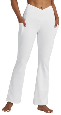 Obrázok produktu pre Flare jogger nohavice pre ženy s vysokým pásom a vreckami