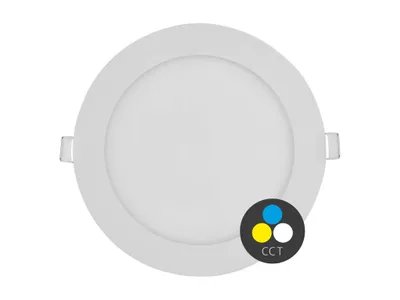 Obrázok produktu pre T-LED Biely vstavaný LED panel guľatý 174mm 12W 24V CCT 102201