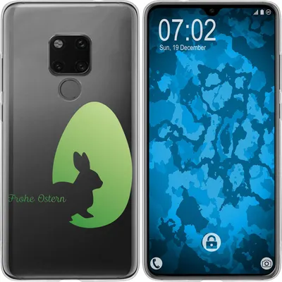 Produktbild von PhoneNatic Case kompatibel mit Huawei Mate 20 Silikon-Hülle Ostern M2