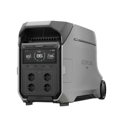 Produktbild von EF ECOFLOW DELTA Pro 3 Tragbare Powerstation, 4096Wh LFP-Batterie, erweiterbar auf 12 kWh, 4000W AC Ausgang, Solargenerator für den Hausgebrauch