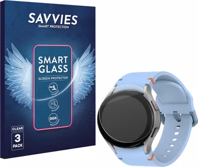 Produktbild von 3x Savvies Schutzglas Folie für Samsung Galaxy Watch FE 9H Panzer Schutzfolie Glas Displayschutz klar transparent