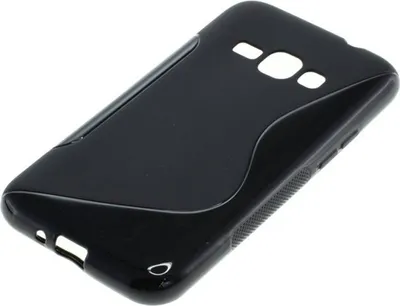 Immagine prodotto di Custodia in TPU compatibile con Samsung Galaxy J1 (2016) SM-J120, design a curva, colore nero
