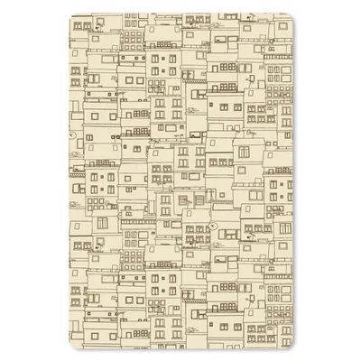 Produktbild von MuchoWow® Mauspad Mousepad Muster - Haus - Skyline 18x27 cm - Mousepads - Maus Mat - Pad - Mausunterlage