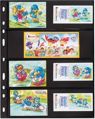 Produktbild von Kunststoffhüllen OPTIMA, 4er Einteilung, schwarz