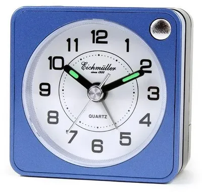 Produktbild von Wecker Reisewecker analog Licht Snooze blau 18955