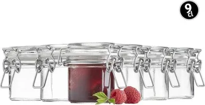 Obrázek produktu pro Sada 6 skleněných nádob Famanu, objem 90 ml, silnostěnná, vzduchotěsná