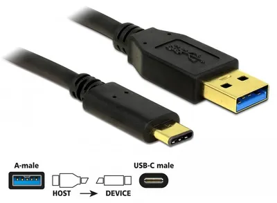 Produktbild von Delock USB-Kabel - USB-C (M) zu USB Typ A (M)
