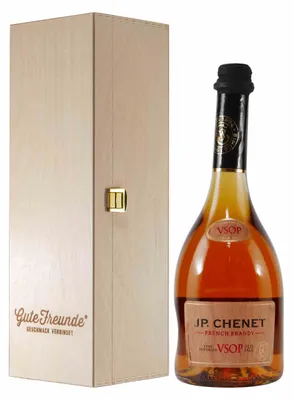 Produktbild von JP. Chenet Brandy V.S.O.P. mit Geschenk-Holzkiste