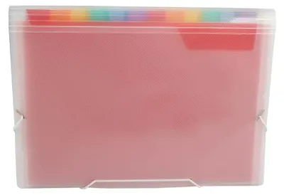 Image de Liderpaper FU23, Chemise à enveloppes, A5, Polypropylène (PP), Rouge, Mat, Bande élastique