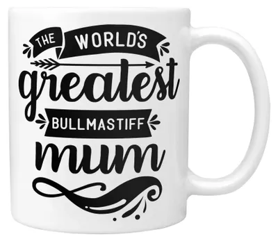 Bullmastiff Tasse 325 ml - lustiges Hundegeschenk, Keramik, spülmaschinenfest